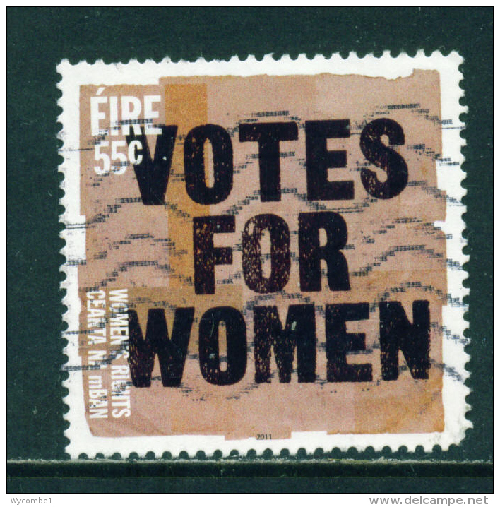 IRELAND  -  2011  Votes For Women  55c  Used As Scan - Usados
