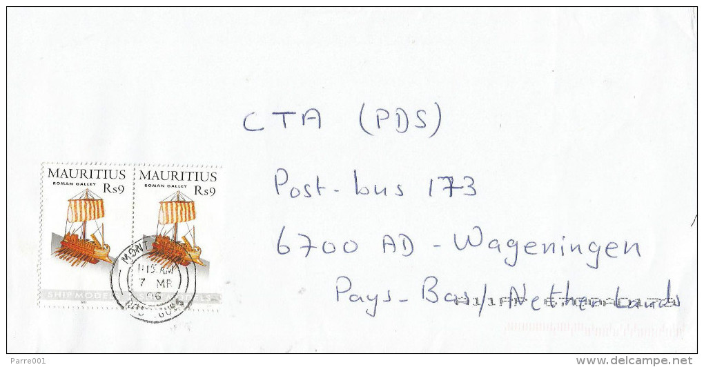 Mauritius Maurice 2006 Mont Lubin (small Village) On Rodrigues Roman Galley Cover. Small Island - Mauritius (1968-...)