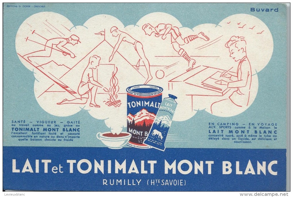 Lait Et Tonimalt Mont Blanc / Rumilly / Haute Savboie  / Vers 1945-1955    BUV115 - Leche