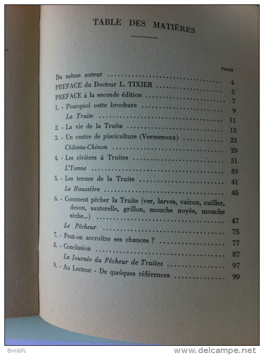1955- La TRUITE   Sa Vie- Sa Pêche- Sa Pisciculture  Préface Du Docteur L. TIXIER - Jagen En Vissen
