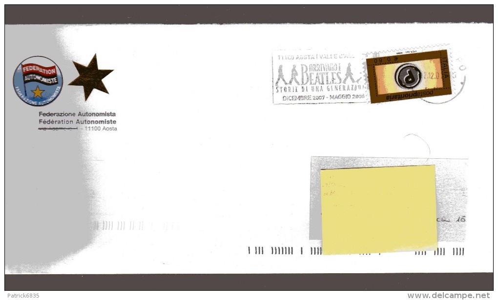 St. Post. X-- Prior. 2006. Unif.2984- € 0,60 - Timbro 2007- Annullo Nitido - 2001-10: Storia Postale