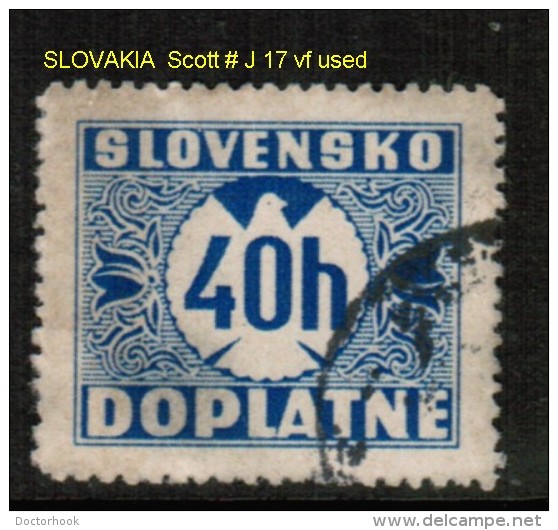 SLOVAKIA   Scott  # J 17 VF USED - Used Stamps