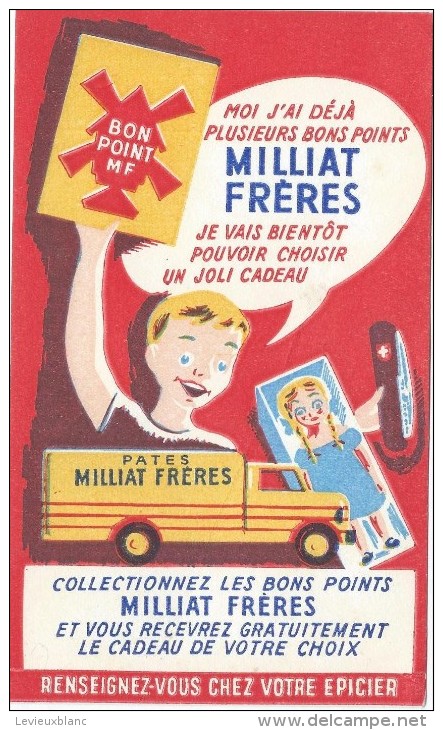 Pâtes / Pâtes Milliat Fréres / Collectionnez Les Bons Points  / /Vers 1945-1955    BUV134 - P