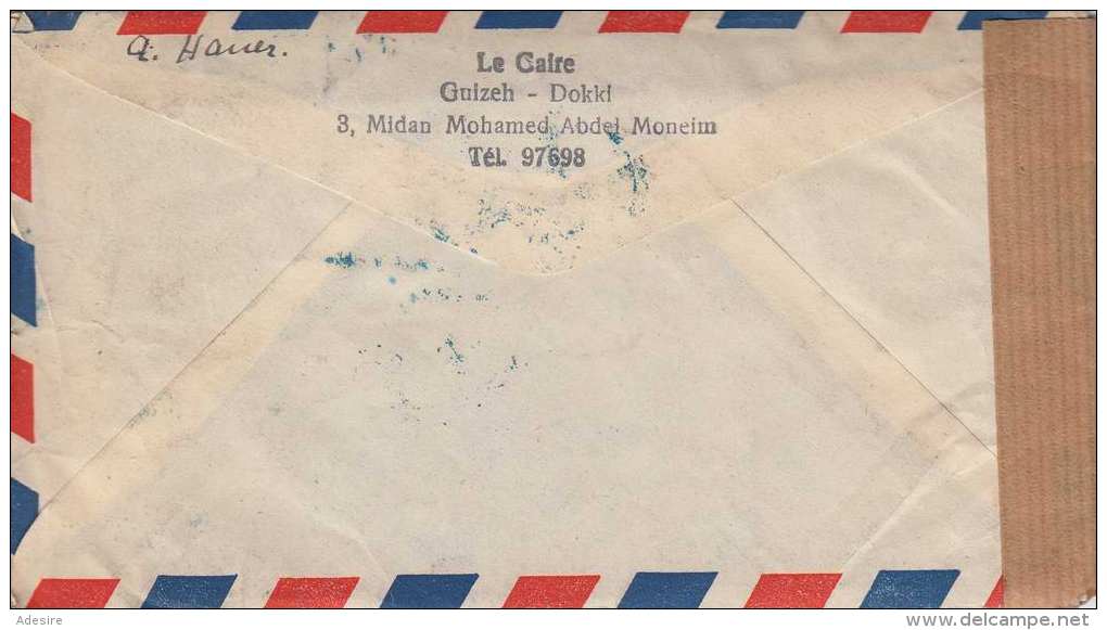 LP-Brief Ägypten Nach Österreich 1949 Zensur, Brief Mit Mehrseitigem Inhalt - Briefe U. Dokumente