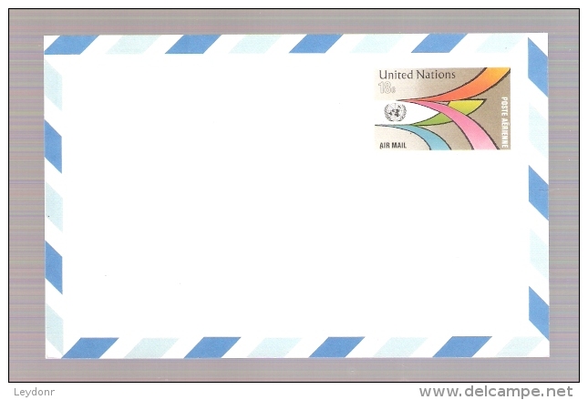 United Nations Air Mail Postal Card 1975 - Luftpost