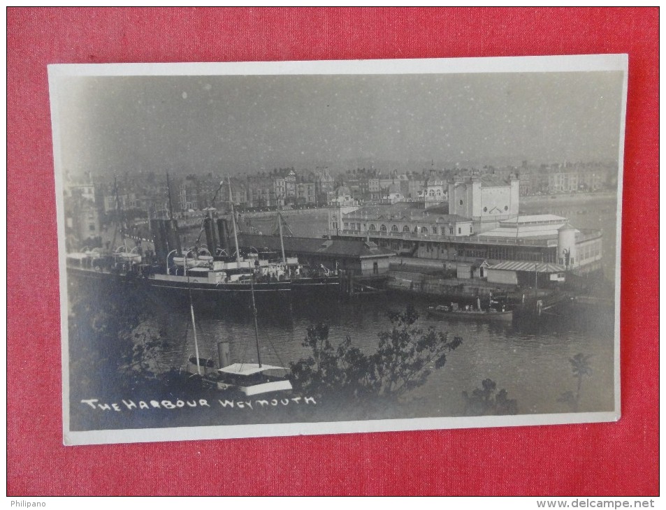 England > Dorset > Weymouth  RPPC  The Harbour   Ref 1325 - Weymouth