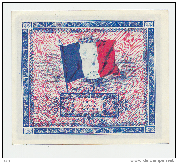 France 2 Francs 1944 AUNC P 114b 114 B - 1944 Drapeau/Francia
