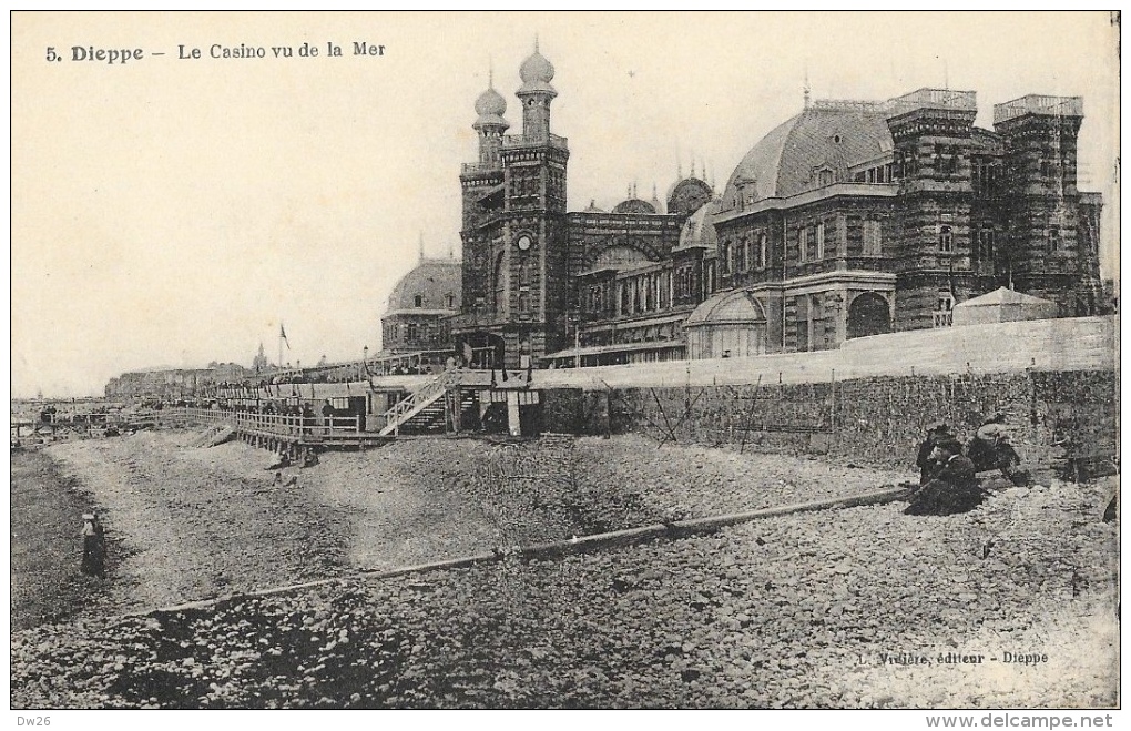 Dieppe - Le Casino Vu De La Mer - Edition Vidière - Carte Non Circulée - Dieppe