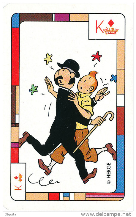 TINTIN / SCHTROUMFS / LUCKY LUKE / Autres Personnages De BD - Jeu De 52 Cartes Fondation Charcot  -- C2/479 - Cartes à Jouer Classiques