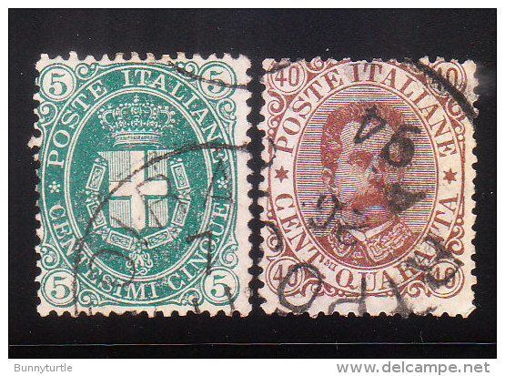 Italy 1889 Arms Of Savoy &amp; Humbert I Used - Usati