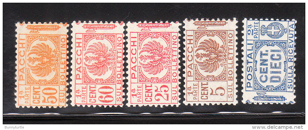 Italy 1927-39 Parcel Post Stamp 5v MNH - Colis-postaux