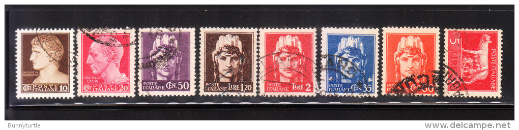 Italy 1945 Caesar &amp; Italia 8v Used - Gebraucht