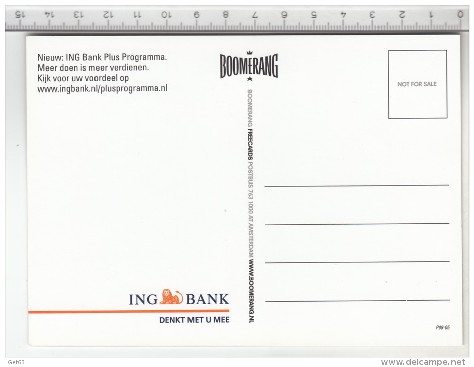 ING Bank 100 / 200 Euro - Carte 3D - Cartes Stéréoscopiques