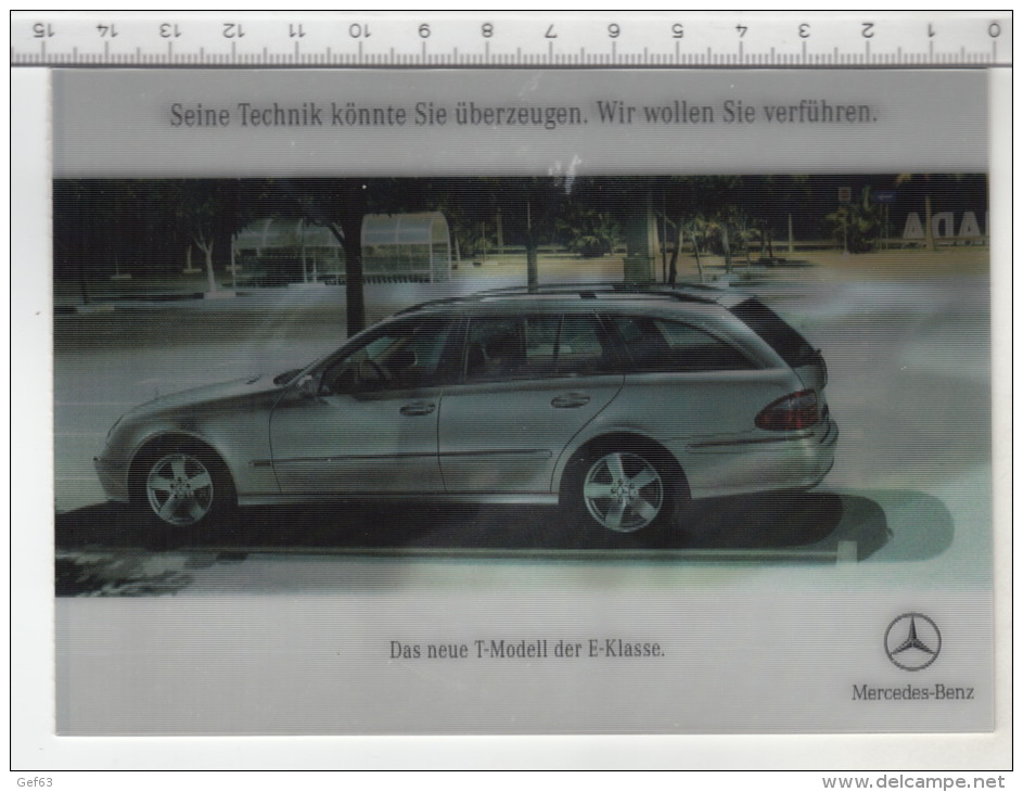 Mercedes-Benz E-Klasse - Carte 3D - Cartes Stéréoscopiques