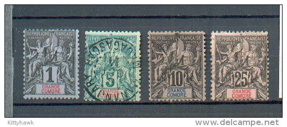 Como157 - YT 1*/4-5-8 Obli - Used Stamps