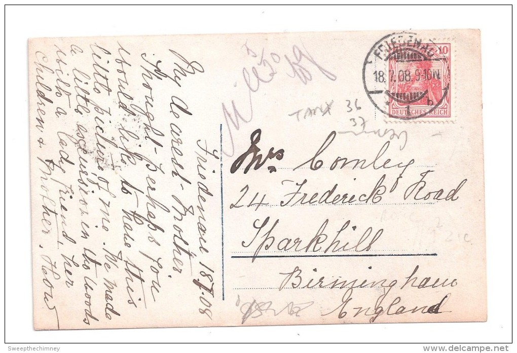 POSTMARK BRIEFMARKE Friedenau  Tempelhof-Schöneberg N Berlin, Germany Women Large Hats - Tempelhof