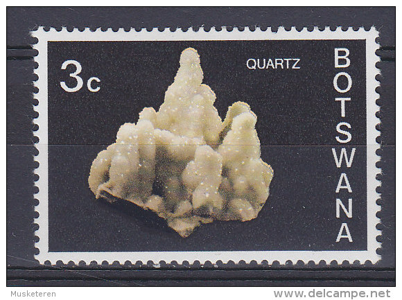 Botswana 1974 Mi. 116     3 C Mineralie Mineral Quartz MH* - Botswana (1966-...)