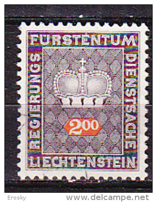 Q2573 - LIECHTENSTEIN SERVICE Yv N°56 - Service