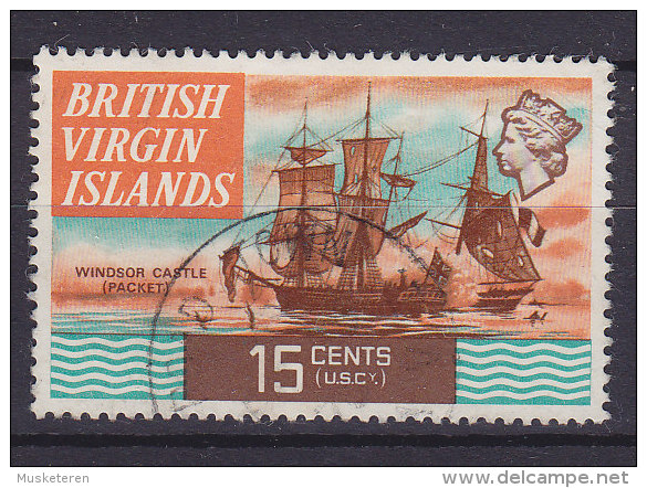 British Virgin Islands 1970 Mi. 212 X A    15 C Schiff Ship "Windsor Castle" Perf. 14½ - Iles Vièrges Britanniques