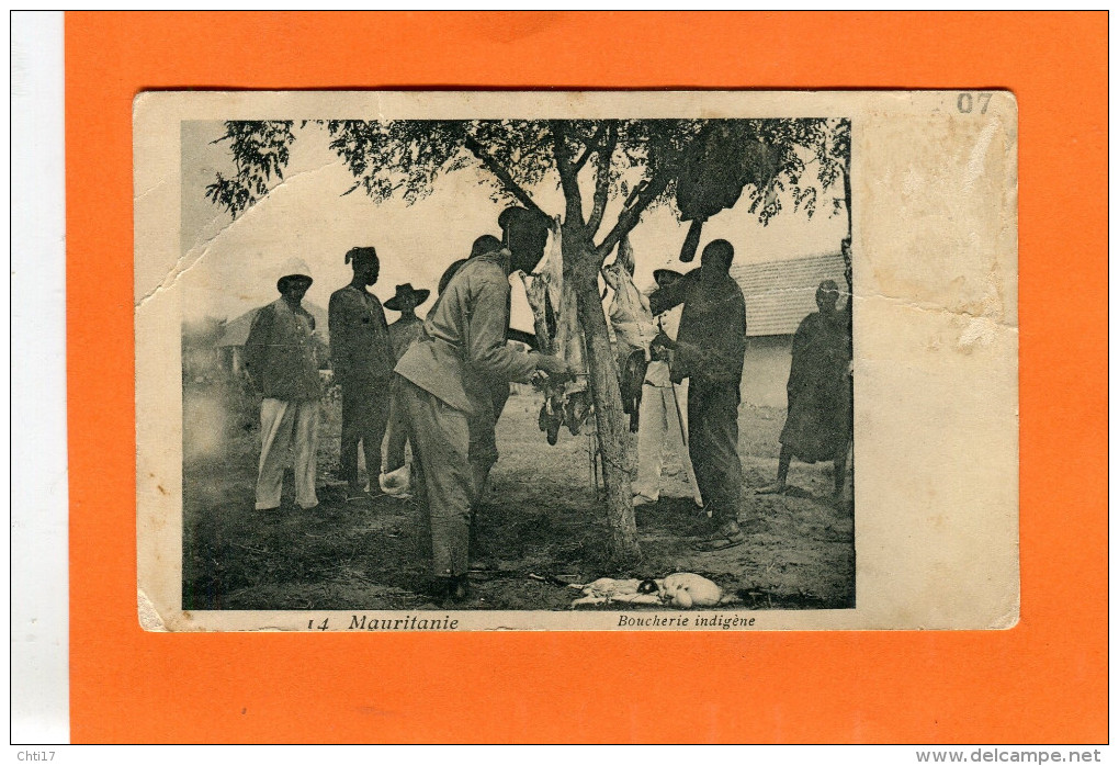 MAURITANIE  BAKEL  1907  SENEGAL MALI   BOUCHERIE INDIGENE    CIRC  NON   EDIT - Mauritania