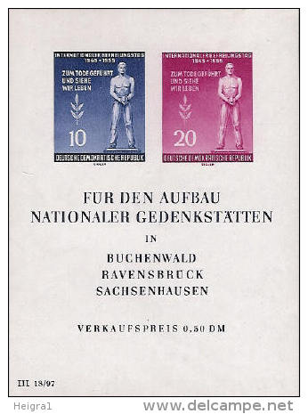 Germany East DDR 1955 MNH/**/postfris/postfrisch/NEUF Michelnr. Sheet / Block 11 - Andere & Zonder Classificatie