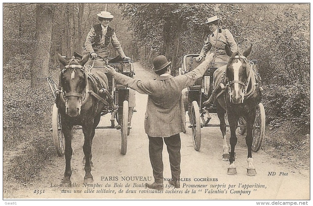 Les Femmes Cochers De La Valentin´s Company - Taxis & Fiacres