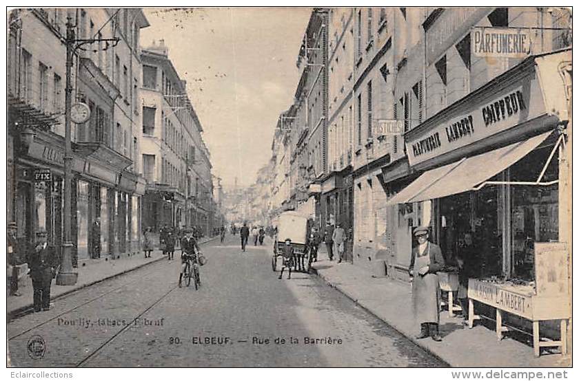 Elbeuf   76    Rue De La Barrière      Parfumerie Coiffeur - Elbeuf
