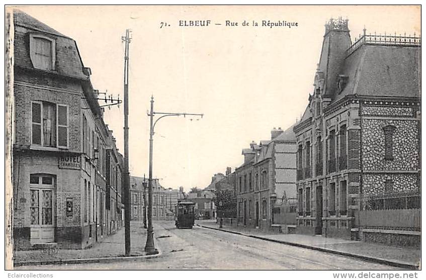 Elbeuf   76    Rue De La République    Tramway - Elbeuf