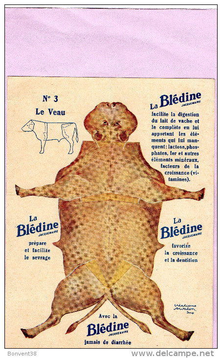 BLEDINE - Le Veau N° 3 - Etablissement Jacquemaire - Villefranche (Rhône) - Publicités