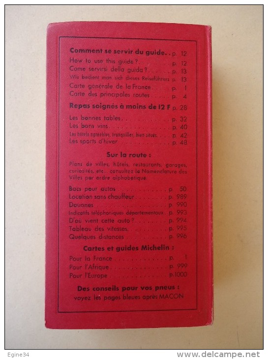 Guide Michelin  France - 1964 - - Michelin (guides)