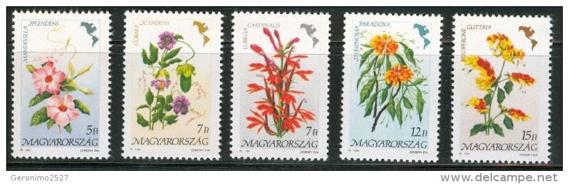 HUNGARY 1991 FLORA Plants FLOWERS - Fine Set MNH - Neufs