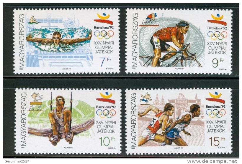 HUNGARY 1992 SPORT Olympic Games BARCELONA - Fine Set MNH - Nuevos