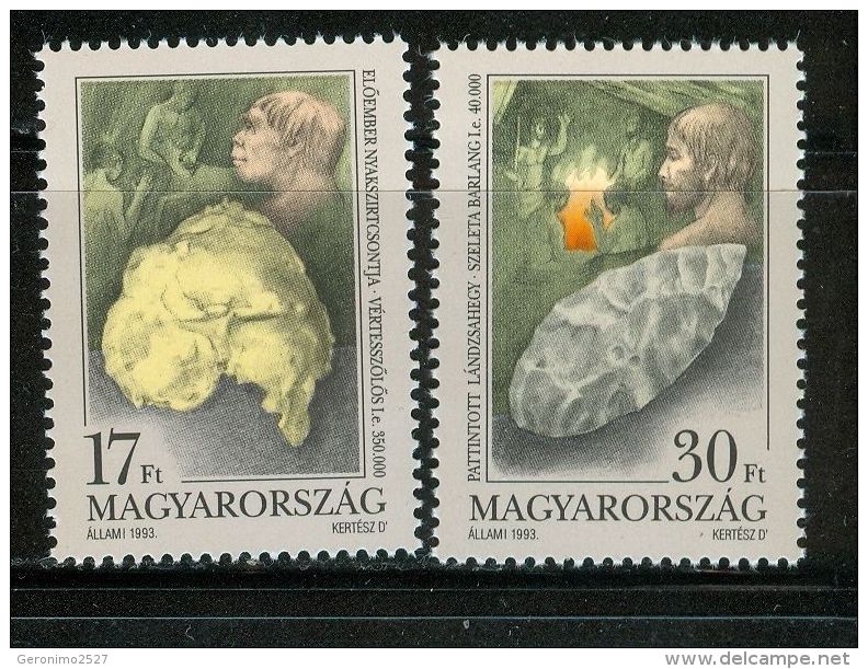 HUNGARY 1993 HISTORY Prehistoric MEN - Fine Set MNH - Nuovi