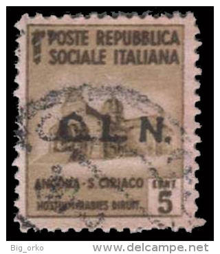 Italia - Comitato Liberazione Nazionale - 5 C. "Monumenti Distrutti" (usato) - National Liberation Committee (CLN)