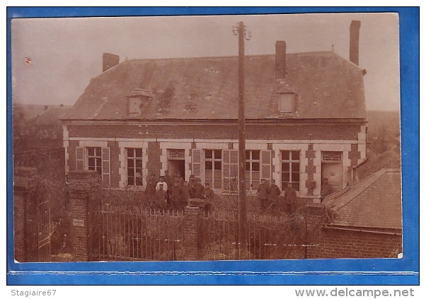 CARTE PHOTO MONCOURT 1916 SCHREIBSTUBE - Autres & Non Classés