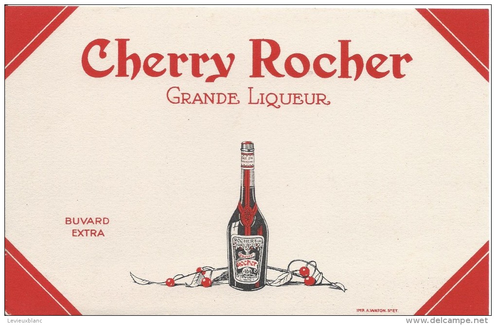 Cherry Rocher / Grande Liqueur/Waton/St Etienne Vers 1945-1955     BUV151 - Liqueur & Bière