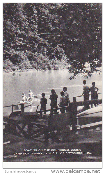 Boating On The Connoquenessing Cam Kon-O-Kwee YMCA Of Pittsburg Pennsylvania Artvue - Pittsburgh