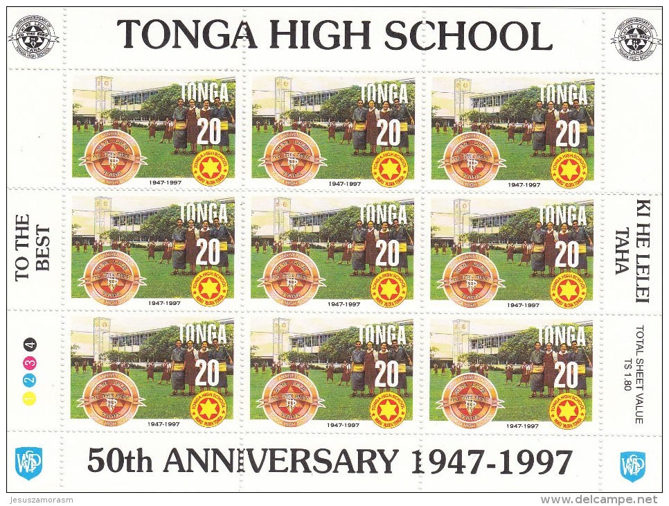 Tonga Nº 1087 Al 1090 En Minipliegos De 9 Series - Tonga (1970-...)