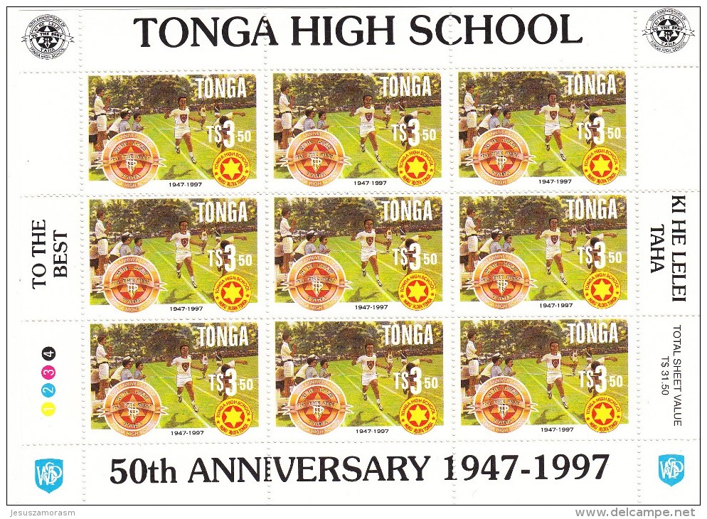 Tonga Nº 1087 Al 1090 En Minipliegos De 9 Series - Tonga (1970-...)
