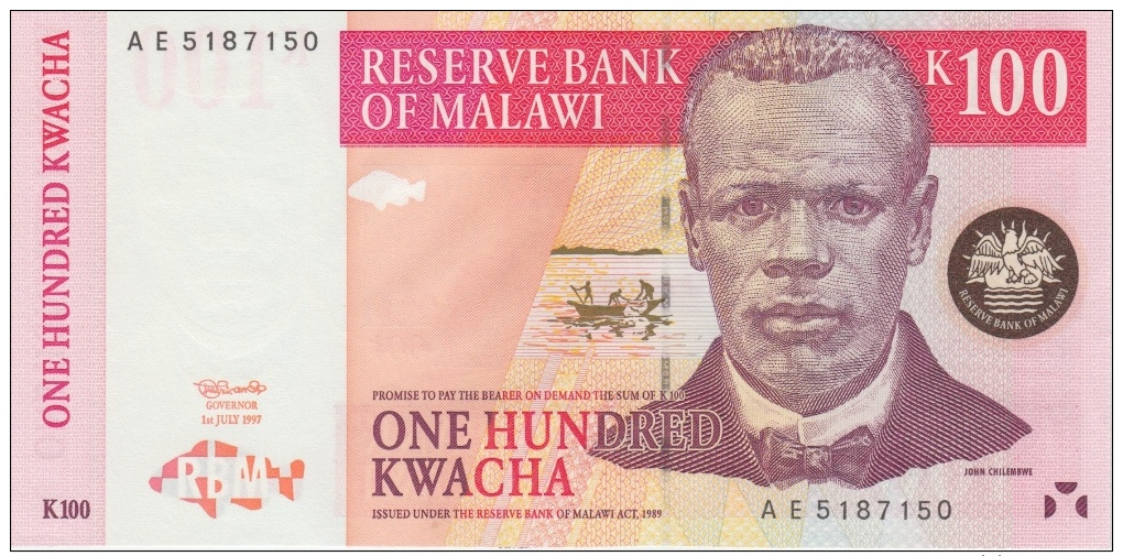 MALAWI 100 Kwacha 1997 UNC P40 - Malawi