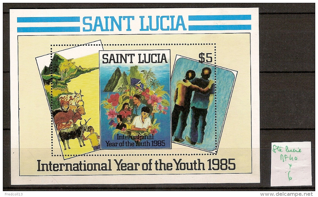 Sainte Lucie BF 40 * Côte 6 € - St.Lucie (1979-...)