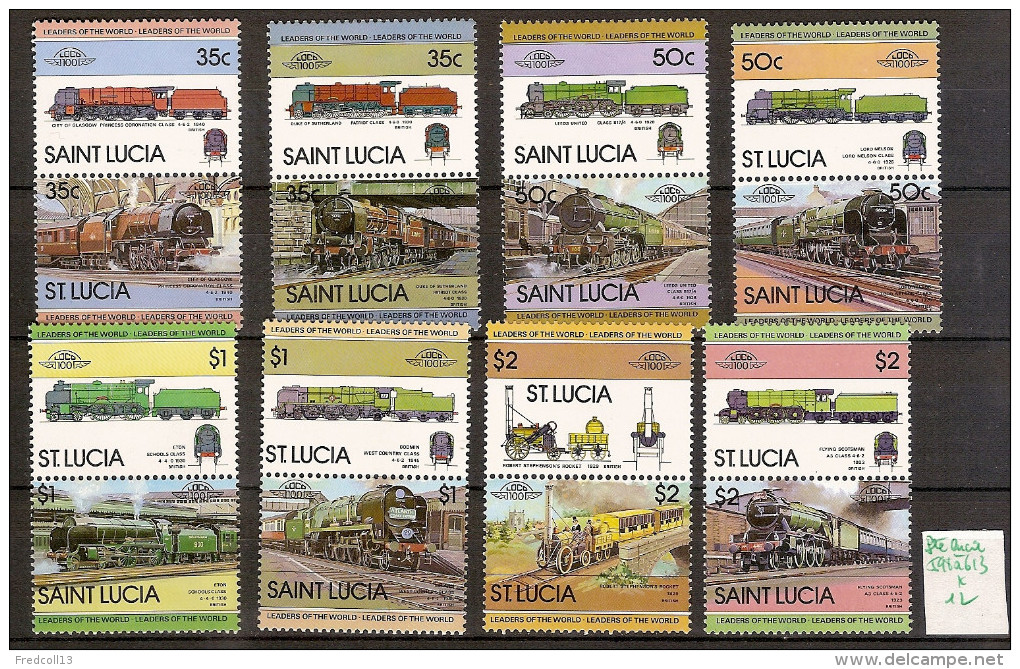 Sainte Lucie 598 à 613 * Côte 12 € - St.Lucie (1979-...)