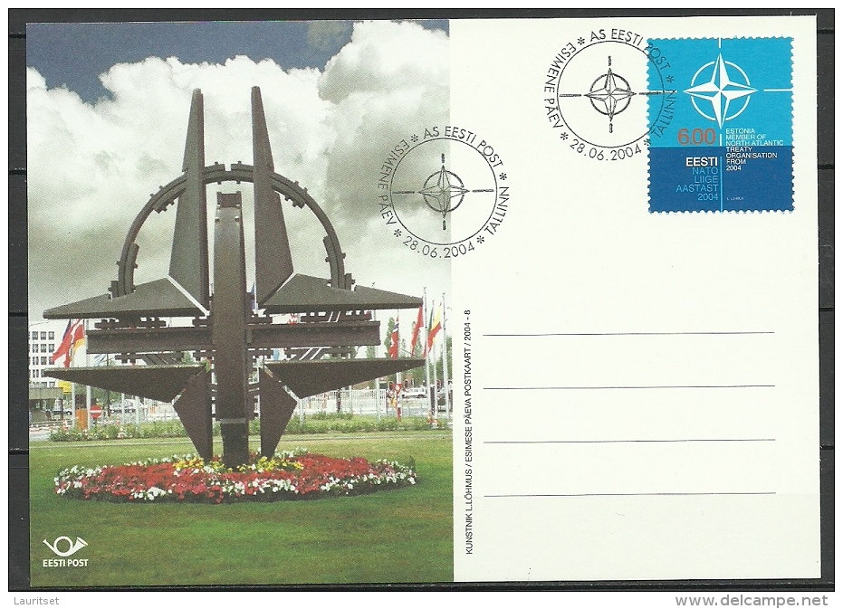 Estland Estonie Estonia Maxicard NATO 2004 - OTAN