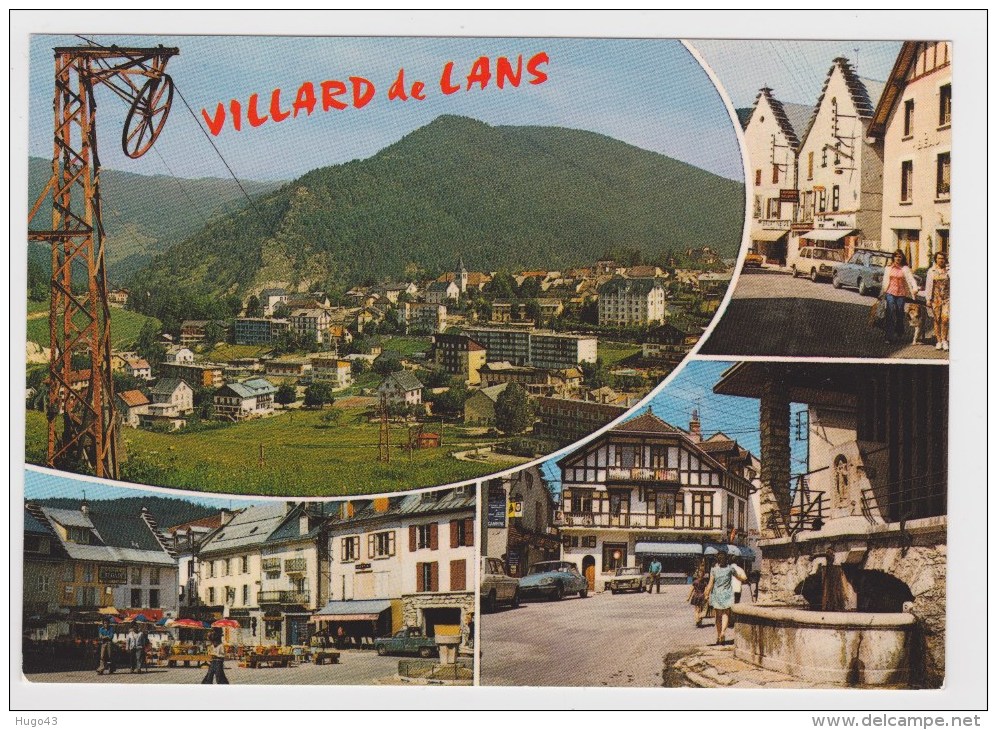 VILLARD DE LANS - MULTIVUES AVEC CITROEN DS - Ed. CELLARD - Villard-de-Lans