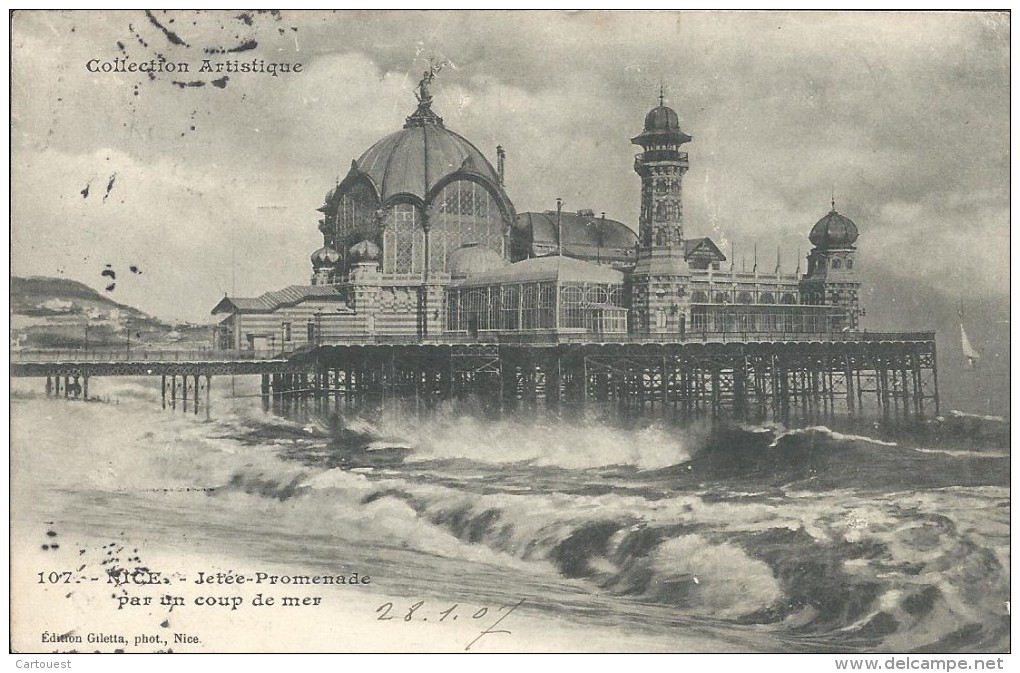 CPA  NICE  06  Casino De La Jetee   1907 - Monumenten, Gebouwen