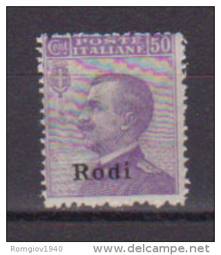 COLONIE ITALIANE EGEO/RODI 1912 SOPRASTAMPATO SASS. 7 MNH XF - Egeo (Rodi)