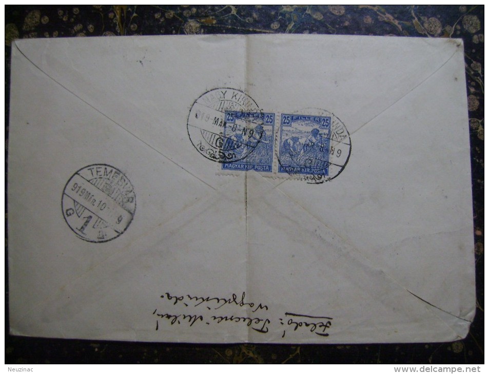 Serbia-Hungary-Romania-Kikinda-censorship-1919   (2602) - Covers & Documents