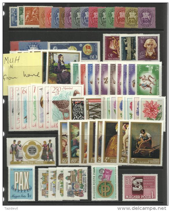 HUNGARY - Nice MNH ** Collection Of Sets And Singles. Will Be Removed From Sheets To Save On Postage Costs - Collections