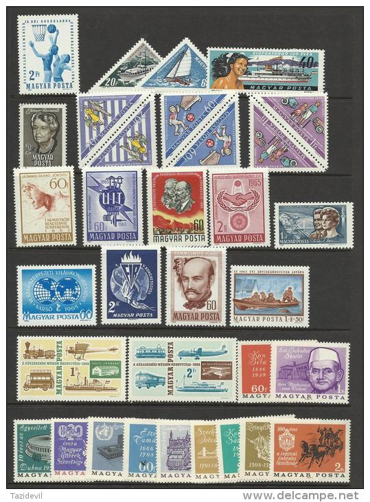 HUNGARY -1963-1973 Nice MNH ** Collection Of Sets And Singles. Will Be Removed From Sheets To Save On Postage Costs - Collections