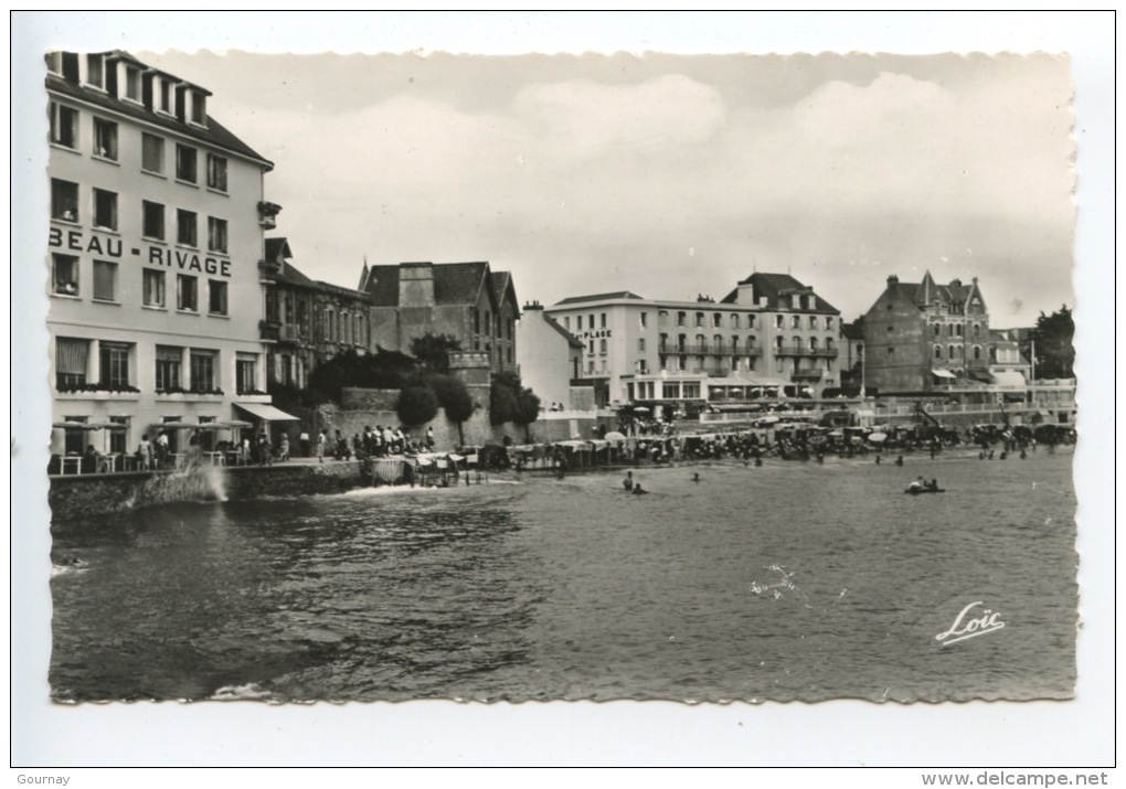 Quiberon : Un Coin De La Plage N°6827 Mesny - Marée Haute Hotel Beau Rivage - Dentelée - Quiberon